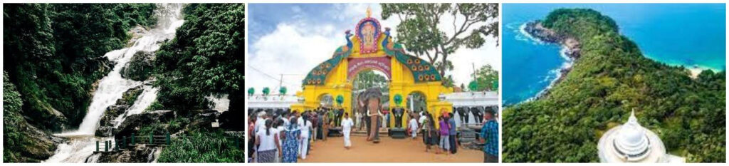 Kataragama Murugan Temple and Rumassala hill